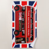 Serviette De Plage L'autobus rouge de Londres (Devant)