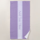 Serviette De Plage Lavande Lumière Personnalisable Purple (Devant)