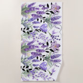 Serviette De Plage Lavender Love Beach couverture (Devant)