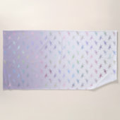 Serviette De Plage Lavender Ombre Arc-en-ciel (Devant)