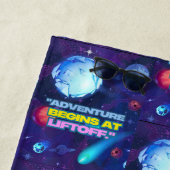 Serviette De Plage L'aventure commence à l'élévateur isolé (En situation)