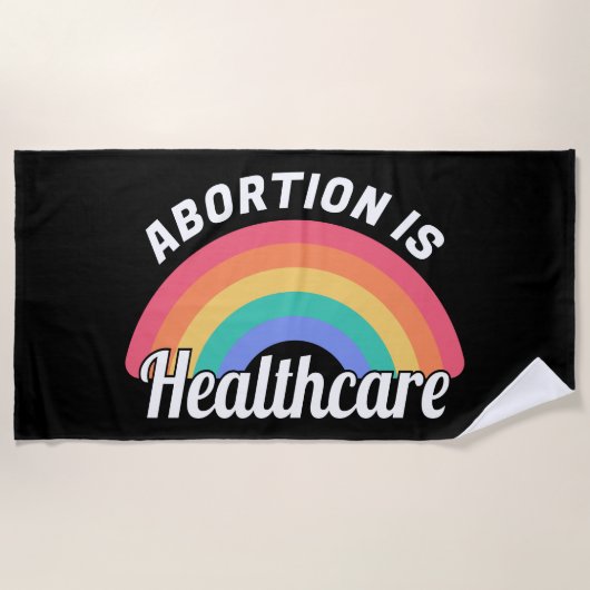 Serviette De Plage L'avortement est un service de santé I (Devant)