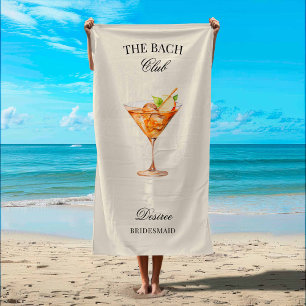 Serviette De Plage Le Bach Club Apple Cocktail Bachelorette