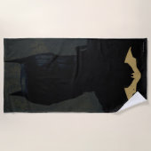 Serviette De Plage Le Batman Avec Symbole De Chat D'Or (Devant)