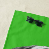 Serviette De Plage Le carlin | de Miami ajoutent votre nom (En situation)