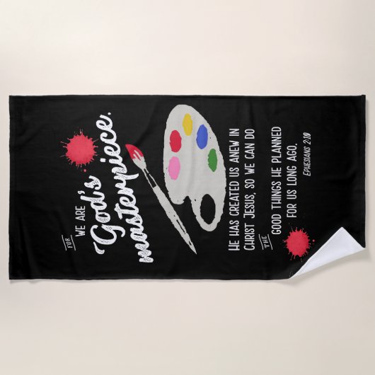 Serviette De Plage Le chef d'oeuvre de Dieu (Devant)