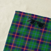 Serviette De Plage Le Clan Young Tartan des accents écossais (En situation)