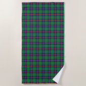 Serviette De Plage Le Clan Young Tartan des accents écossais (Devant)
