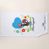 Serviette De Plage Le coq portugais (Devant)