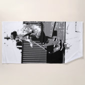 Serviette De Plage Le décollage - Stunt Scooter Trick (Devant)