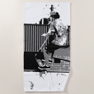 Serviette De Plage Le décollage - Stunt Scooter Trick