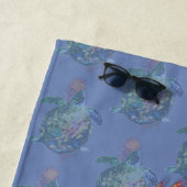 Serviette De Plage Le doigt de couleur cosmique (En situation)