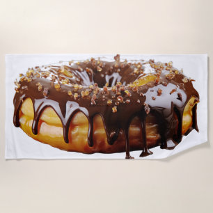 Serviette De Plage Le donut décadent de SlipperyJoe's recouvert d'une