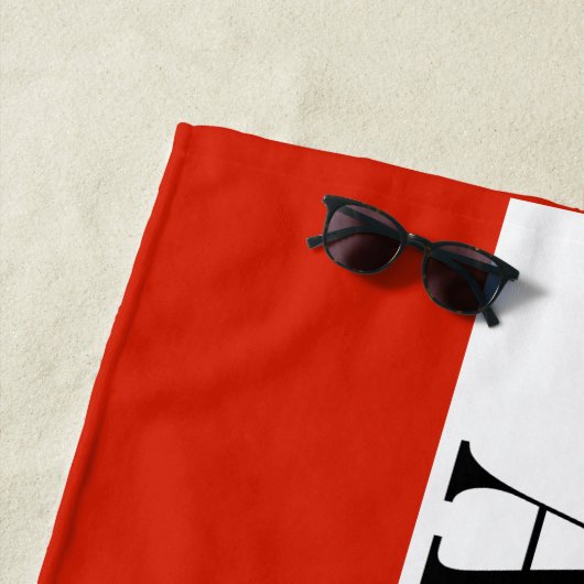 Serviette De Plage Le drapeau autrichien (En situation)