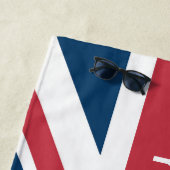 Serviette De Plage Le drapeau britannique Union Jack (En situation)