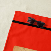 Serviette De Plage Le Étiquette Pale Ale de M. Molotov (En situation)