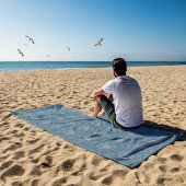 Serviette De Plage Le filtre Floral Air Force Blue Manipur Mandala