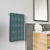 Serviette De Plage Le filtre Floral Air Force Blue Manipur Mandala