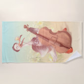 Serviette De Plage Le grand artiste du printemps (Devant)