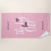 Serviette De Plage Le grand quatre oh ! fête de 40e anniversaire fill (Devant)