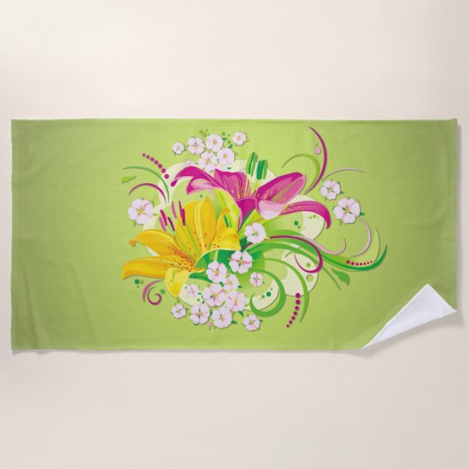 Serviette De Plage Le Jardin Fleuri (Devant)