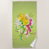 Serviette De Plage Le Jardin Fleuri (Devant)