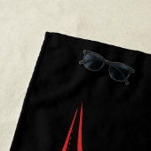 Serviette De Plage Le logo de la capuche de Batman (En situation)