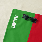 Serviette De Plage Le Malawi Drapeau Splendid Patriotic (En situation)