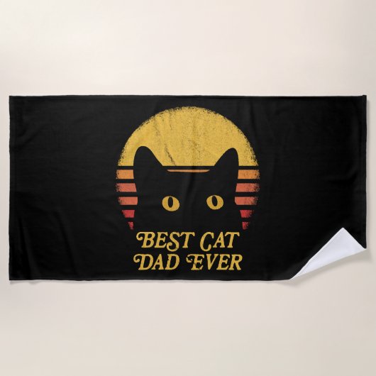 Serviette De Plage Le Meilleur Chat (Devant)