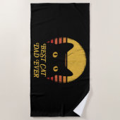 Serviette De Plage Le Meilleur Chat (Devant)