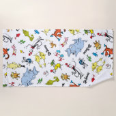 Serviette De Plage Le monde de Dr Seuss Pattern (Devant)