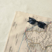 Serviette De Plage Le monde sur la projection de Mercator (En situation)