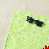 Serviette De Plage Le musicien de rock Egghead (En situation)