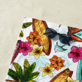 Serviette De Plage Le paradis des surfeurs (En situation)