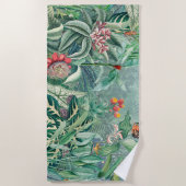 Serviette De Plage Le paradis fantastique de la forêt tropicale (Devant)
