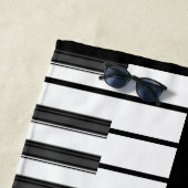 Serviette De Plage Le piano verrouille DÉCORÉ D'UN MONOGRAMME chic de (En situation)