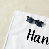 Serviette De Plage Le plus âgé avec un seul enfant traversé (En situation)