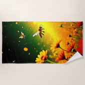 Serviette De Plage Le pollen doré des abeilles explose Joy Design (Devant)