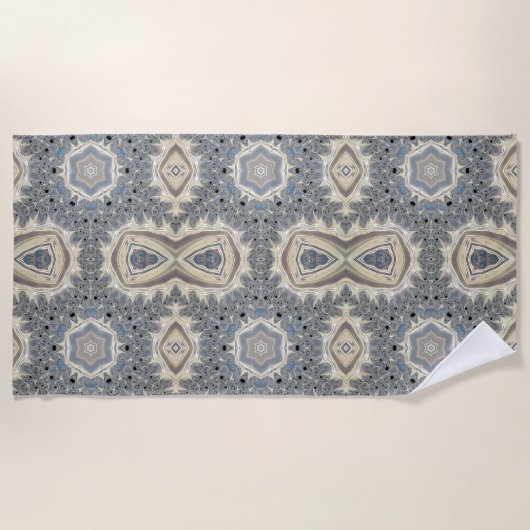 Serviette De Plage Le Pouls d'un Rêve Fractal (Devant)