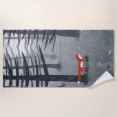 Serviette De Plage Le renard et la forêt (Devant)
