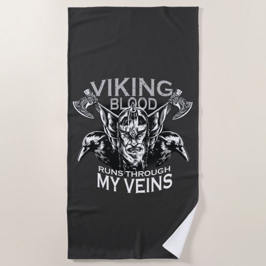 Serviette De Plage Le sang vif (Devant)