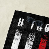 Serviette De Plage Le sapeur-pompier a dénommé la coutume de drapeau (En situation)