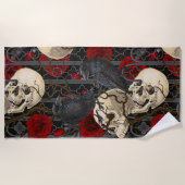 Serviette De Plage Le secret de Raven. Illustration gothique sombre e (Devant)