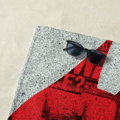 Serviette De Plage Le Silhouette du Journal de Batman (En situation)