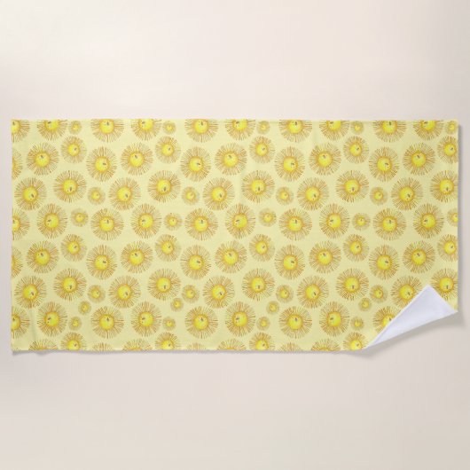 Serviette De Plage Le soleil brille - (Devant)