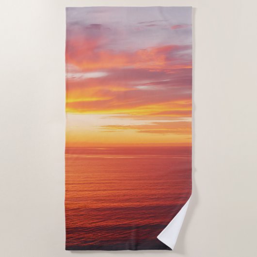 Serviette De Plage Le soleil de la plage (Devant)