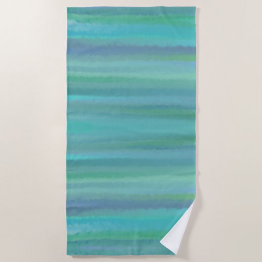 Serviette De Plage Le turquoise est ma couleur préférée (Devant)