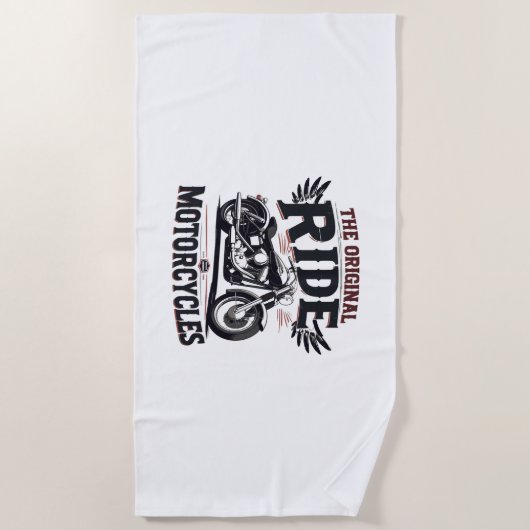 Serviette De Plage le vélo de randonnée original (Devant)