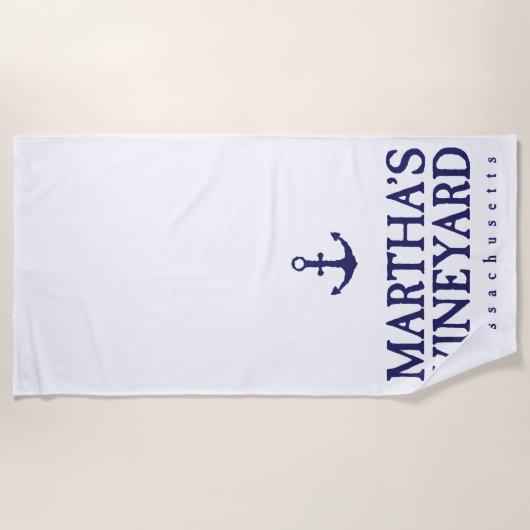 Serviette De Plage Le vignoble de Martha (Devant)