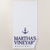 Serviette De Plage Le vignoble de Martha (Devant)